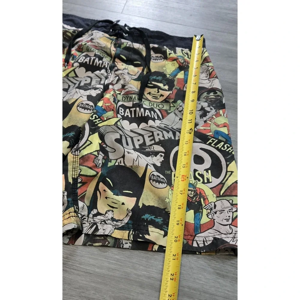 DC Comics Batman Men's Swim Trunks Board Shorts Medium Retro Robin Superman